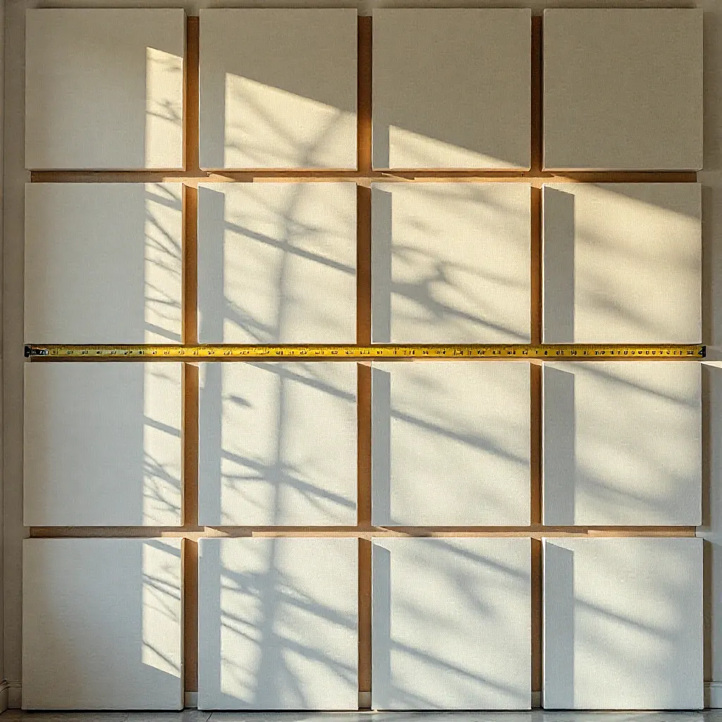 Professional acoustic panel mounting